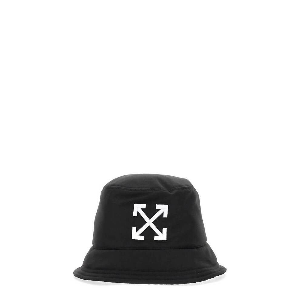 NEW OFF-WHITE women's virgil abloh arrow bucket hat in black